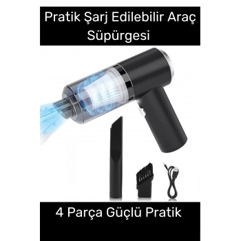 Özel Seri 9000Pa Çekiş 4000mAh Pil Otomatik Aydınlatmalı Taşınabilir Katlanabilir Araç Süpürgesi