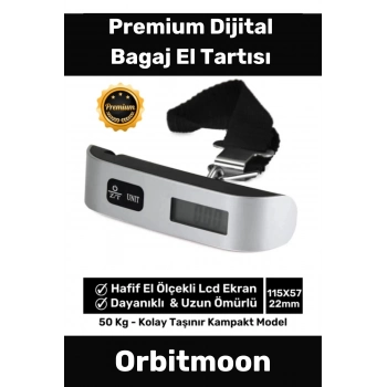 Özel Seri Dijital Lcd Ekran Bavul Ağırlık Çok Amaçlı Taşınabilir Bagaj El Tartısı Max 50 Kg