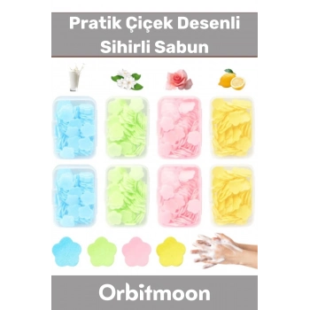 Özel Seri Dış Mekan Çok Dilimli Taşınabilir Kamp Çocuk Tuvalet Pratik Çiçek Desenli Sihirli Sabun