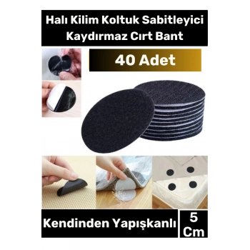 Özel Seri Kendinden Yapışkanlı Halı Kilim Sabitleyici Koltuk Kaydırmaz Yıkanabilir 40 Adet Cırt Bant