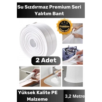 Özel Seri Premium Su Geçirmez Sızdırmaz Lavabo Küvet Yağ Nem Küf Önleyici 3.2m 2 Adet Izolasyon Bant