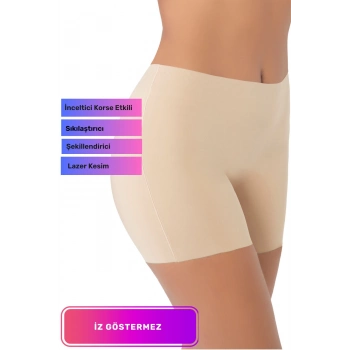 Özel Seri Sıkılaştırıcı Kaymaz Vücut Şekillendirici Toparlayıcı Şekillendirici İz Göstermez Lazer Kesim Boxer Korse