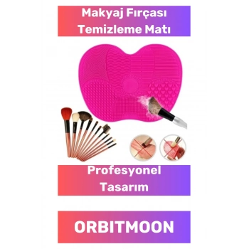 Özel Tasarım Pratik Silikon Yıkanabilir Kurutulabilir Makyaj Fırçası Süngeri Temizleme Matı Aparatı