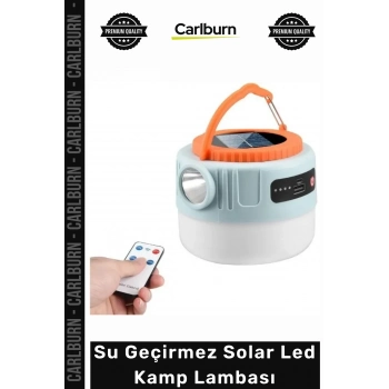 Özel Üretim 1200 mAh USB Şarjlı Su Geçirmez IP45 Taşınabilir Powerbank Güçlü Solar Led Kamp Lambası