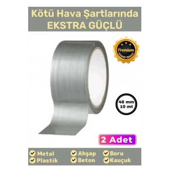 Özel Üretim Çok Amaçlı Su Geçirmez Sızdırmaz Güçlü Dayanıklı Izolasyon Gri Tamir Bandı 48 Mm 10 Mt 2