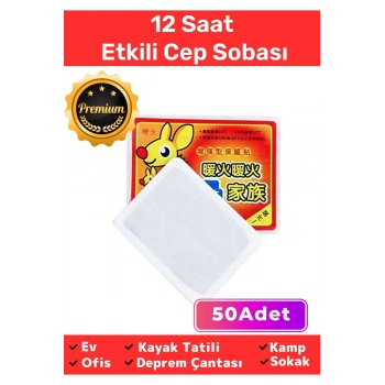 Özel Üretim Dağcılık Tatil Deprem Kış 12 Saat Isıtıcı Vücut El Bel Ayak Cep Sobası 50 Adet Isınmatik