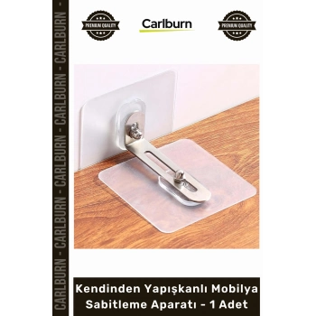 Özel Üretim Deprem Çocuk Güvenliği Kilitli Kendinden Yapışkanlı Mobilya Sabitleme Aparatı 1 Adet