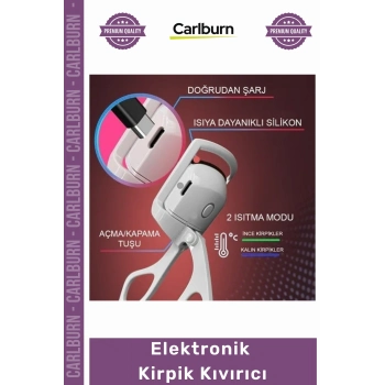 Özel Üretim Isıtmalı Şarj Edilebilir Profesyonel Kalıcı Etki USB Kozmetik Elektronik Kirpik Kıvırıcı