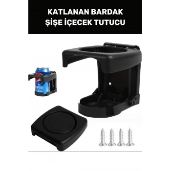 Özel Üretim Katlanan Bardak Şişe İçecek Tutucu Pratik Portatif Araba Ofis Koltuk Masa