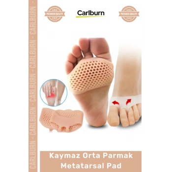 Özel Üretim Kaymaz Nefes Alan Hava Delikli Ayakkabı Destekli Ön Ayak Orta Parmak Metatarsal Pad