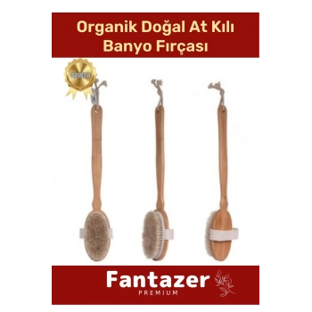 Özel Üretim Organik %100 Doğal At Kılı Masaj Banyo Selülit Fırçası
