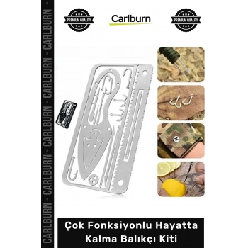 Özel Üretim Paslanmaz Çelik Kamp Doğa Acil Durum Kompakt Çok Fonksiyonlu Hayatta Kalma Balıkçı Kiti