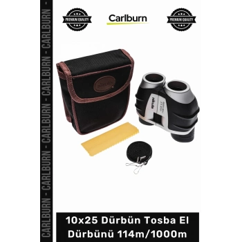 Özel Üretim Profesyonel Su Geçirmez Kompakt Net Zoom 10x25 Dürbün Tosba El Dürbünü 114m/1000m