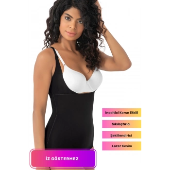 Özel Üretim Sıkılaştırıcı Toparlayıcı Vücut Şekillendirici Lazer Kesim İz Göstermeyen Bady Korse