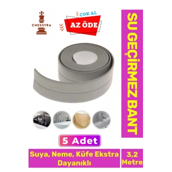 Özel Üretim Su Geçirmez Sızdırmaz Lavabo Tezgah Klozet Banyo Pencere Duş İzolasyon 3.2m Bant 5 Adet