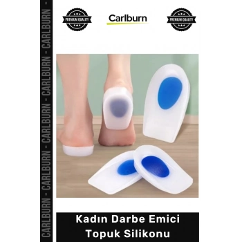Özel Üretim Yumuşak Konfor Pedi Mavi Destekli Ergonomik Yastıklama Kadın Darbe Emici Topuk Silikonu