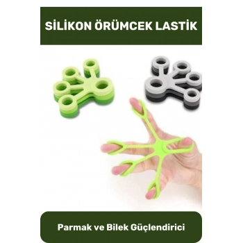 Parmak Bilek Güçlendirici Dayanıklı Esnek Egzersiz Kas Gevşetme Silikon Örümcek Lastik