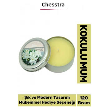 Premium Aromaterapi Arınma Huzur Meditasyon Yoga Esans Dekoratif Mum Oda Kokusu 120g Teneke Kutu