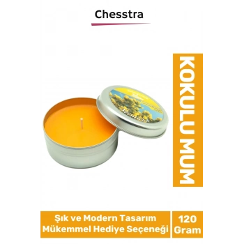 Premium Aromaterapi Arınma Huzur Meditasyon Yoga Esans Dekoratif Mum Oda Kokusu 120g Teneke Kutu