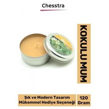 Premium Aromaterapi Arınma Huzur Meditasyon Yoga Esans Dekoratif Mum Oda Kokusu 120g Teneke Kutu