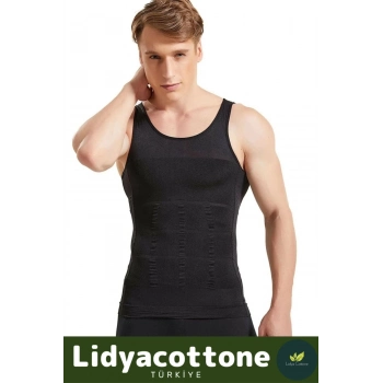 Premium Erkek Atlet Korse Bel Göğüs Dik Duruş Jinekomasti Toparlayıcı Extra Göbek Sıkılaştırıcı