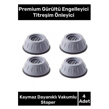 Premium Gürültü Engelleyici Titreşim Önleyici Kauçuk Çamaşır Bulaşık Makinesi 4 Adet Ayak Pedleri