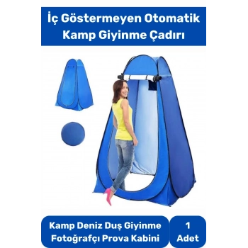 Premium Pencereli Fermuarlı Kamp Deniz Duş Giyinme WC Fotoğrafçı Iç Göstermeyen Prova Kabin Çadır