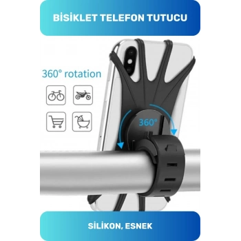 Premium Pratik Sök Çıkar Dayanıklı Esnek Ayarlanabilen Esnek Kullanışlı Bisiklet Telefon Tutucu