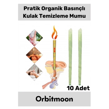 Premium Seri Kulak İçi Kir Temizleme Hava Basınçlı Doğal Aromaterapi Mumu 10 Adet