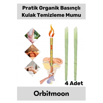 Premium Seri Kulak İçi Kir Temizleme Hava Basınçlı Doğal Aromaterapi Mumu 4 Adet