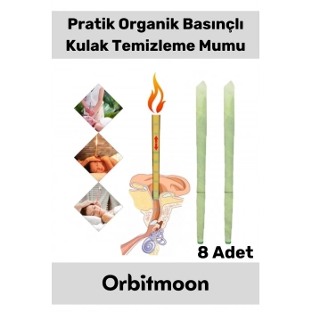 Premium Seri Kulak İçi Kir Temizleme Hava Basınçlı Doğal Aromaterapi Mumu 8 Adet