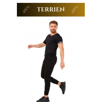Premium Seri Terleme Hızlandırıcı Rahat Şık Destekleyici Kısa Kol Termal Sauna Eşofman Takım