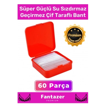 Premium Süper Güçlü Yapışkan Kolay Çıkarılabilir Çok Amaçlı 60 Parça Çift Taraflı Şeffaf Bant