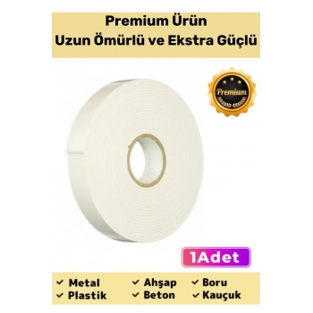 Premium Ürün Kolay Uygulanır Uzun Ömürlü Ekstra Güçlü Yapışkan İz Bırakmaz Çift Taraflı Köpük Bant