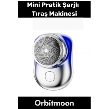 Premium Ürün Taşınabilir Pratik Günlük Seyahat Hızlı Şarjlı Yuvarlak Etkili Kablosuz Tıraş Makinesi