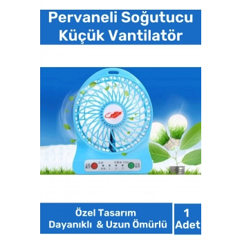 Premium Usb Şarjlı 3 Kademeli Sessiz Taşınabilir Mini Fan Pervaneli Soğutucu Küçük Vantilatör