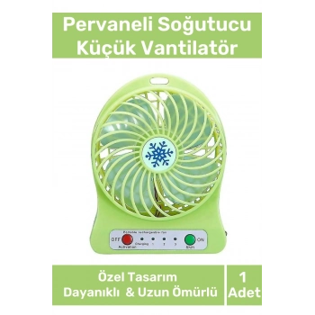 Premium Usb Şarjlı 3 Kademeli Sessiz Taşınabilir Mini Fan Pervaneli Soğutucu Küçük Vantilatör