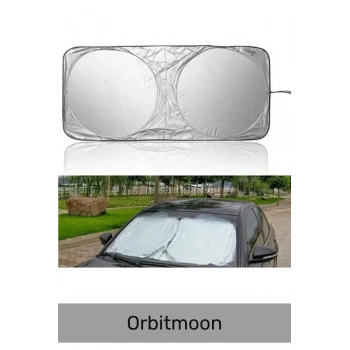 Premium UV Işık Engelleyici Dayanıklı Çift Katmanlı Katlanabilir Çantalı Ön Cam Araba Güneşliği