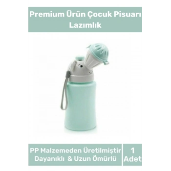 Premium Yeni Tasarım Portatif Sızdırmaz Çocuk Pisuarı Araç Yolculuk Lazımlık Kız Erkek Küçük Tuvalet
