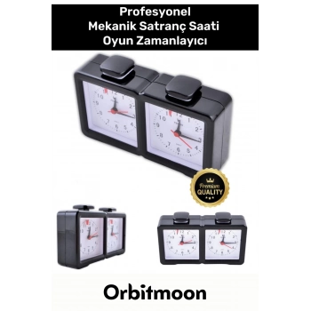 Profesyonel Taşınabilir Analog Pilli Bonus Turnuva Mekanik Satranç Saati Oyun Zamanlayıcı