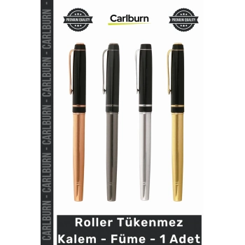 #Roller Lüks Metal Tasarım Ergonomik Yazım Deneyimi Kaliteli Ofis Roller Tükenmez Kalem Füme