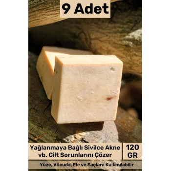 #sabun %100 Doğal Güzel Kokulu El Yüz Saç Cilt Vücut Orijinal Bitkisel Argan Sabunu 120g - 9 Adet