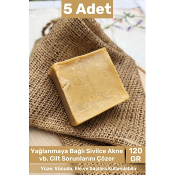 #sabun Doğal Güzel Kokulu El Yüz Saç Cilt Vücut Orijinal Bitkisel Mardin Bıttım Sabunu 120g - 5 Adet