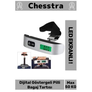 Seyahat Bavul Ağırlık Tartı Dijital Lcd Ekran Göstergeli Çok Amaçlı Taşınabilir Pilli Bagaj Tartısı