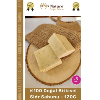 #sidrsabunu %100 Doğal Güzel Kokulu El Yüz Saç Cilt Vücut Orijinal Bitkisel Sidr Sabun 120g - 5 Adet