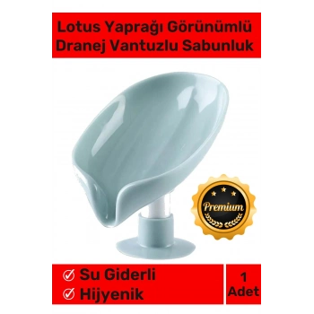 Şık Tasarım Tezgah Üstü Mutfak Banyo Bulaşık Lavabo Vantuzlu Su Tutmaz Giderli Katı Sabunluk