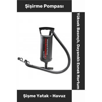 Şişirme Pompası Ergonomik Yüksek Basınçlı Dayanıklı Portatif Hafif Taşınabilir Şişme Yatak Havuz