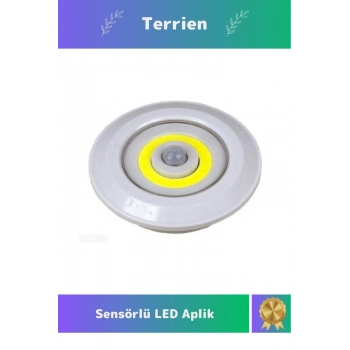 Smart Seri Yüksek Led Teknolojili Kaliteli Pratik Kolay Monte Hareket Sensörlü Aplik Pilli Lamba