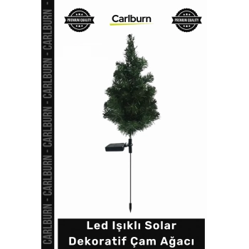 #Solar Bahçe Aydınlatma LED Işıklı Dış Mekan Güneş Enerjili Dayanıklı Solar Dekoratif Çam Ağacı