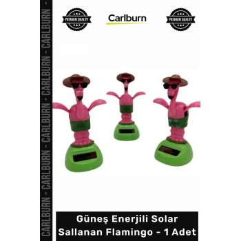 #Solar Dekoratif Balkon Süsü Oynar Başlıklı Hareketli Kaliteli Güneş Enerjili Solar Sallanan Flamingo